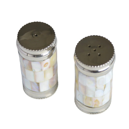 Mother of Pearl Salt & Pepper Shaker Set of 2