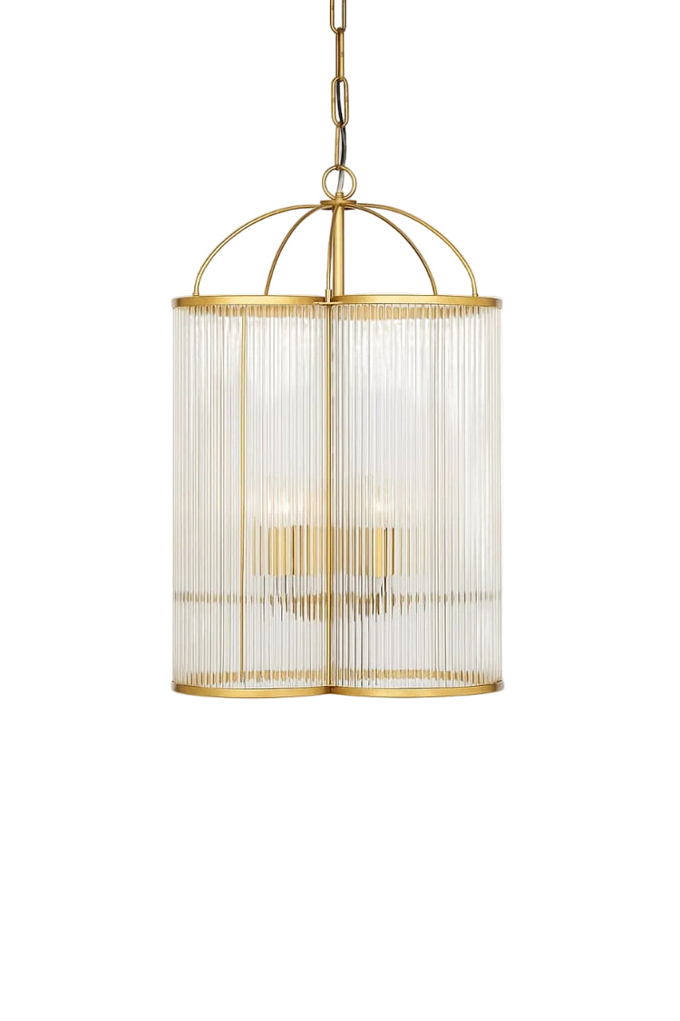 Aurelia - Cleared Glass Rods Chandelier
