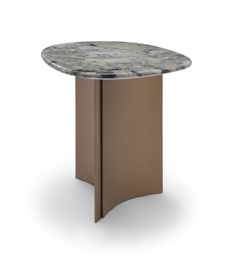 Patagonia Natural Marble top Side Table