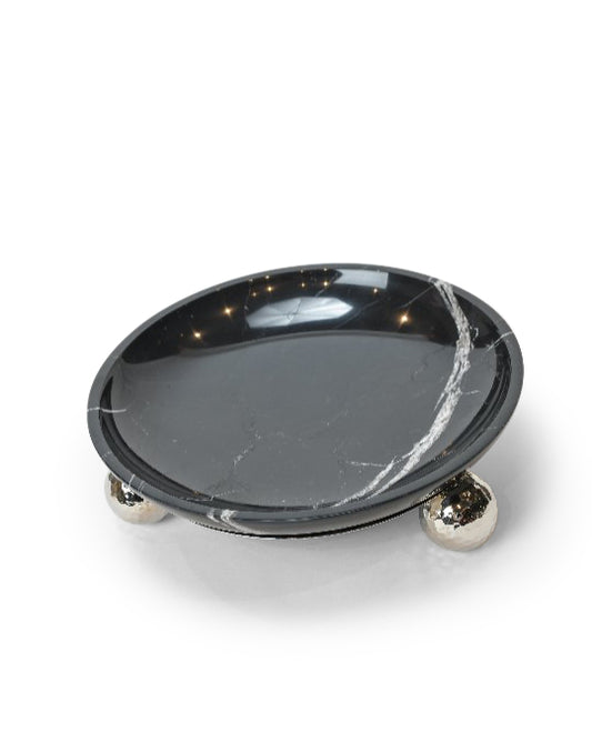 Black Marble Serving Bowl