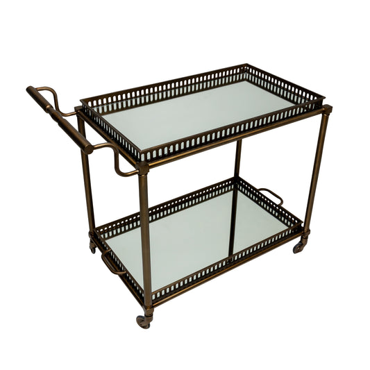 Adelaide Bar Cart w/clear glass