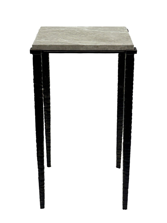 Hammered Square End Table -Large