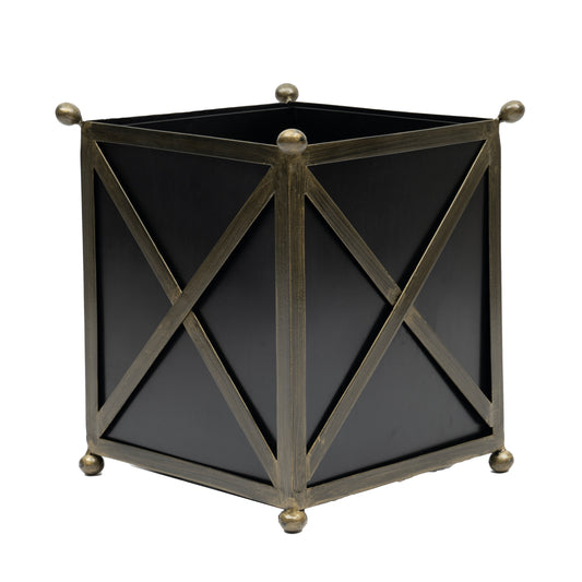 Gold X-Pattern Planter