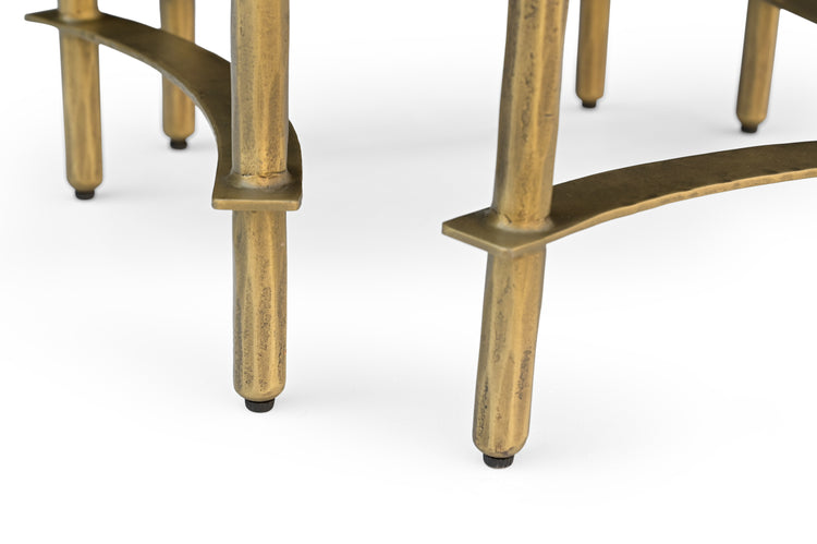 Pierre Iron Side Table w/ Marble Top - II