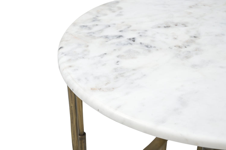 Elliot Iron Coffee Table with Marble top SET of 2