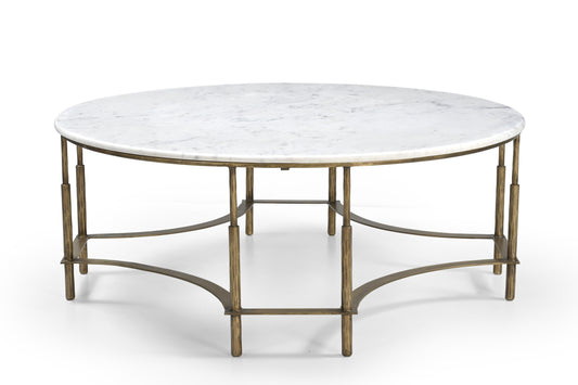 Elliot Iron Coffee Table with Marble top SET of 2