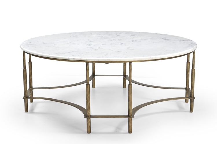 Elliot Iron Coffee Table with Marble top SET of 2