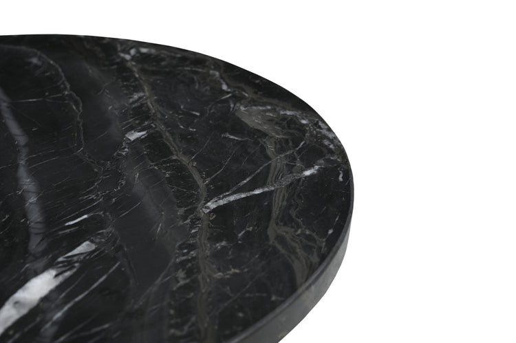 Hugo Iron Side Table w/ Marble Top