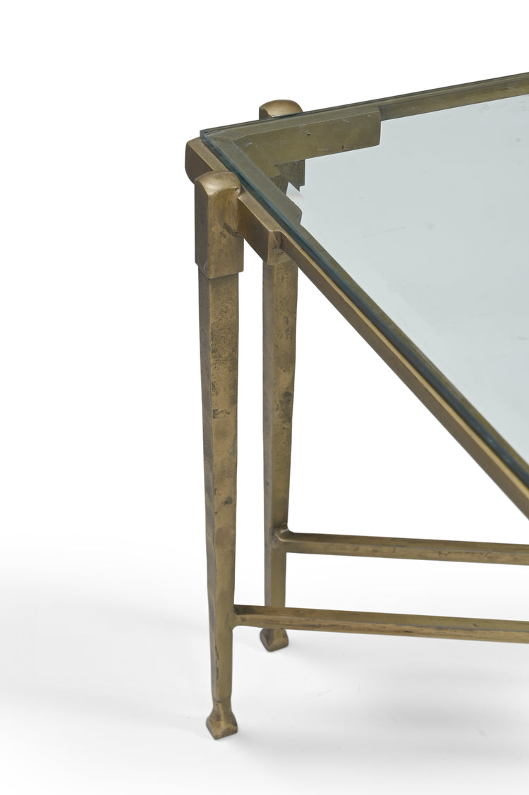 Constantine Iron Coffee Table w/ Glass top