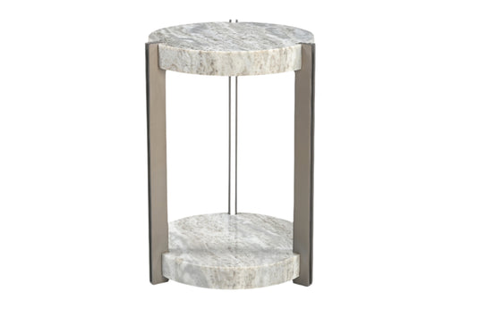 Montague Iron Side Table w/ Marble top