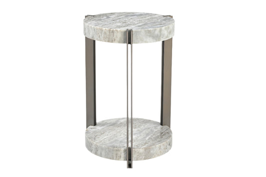 Montague Iron Side Table w/ Marble top