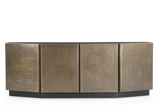 WOODEN SIDEBOARD WITH IROON DOORS