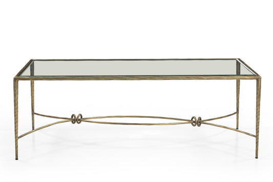 COFFEE TABLE WITH GLASS TOP