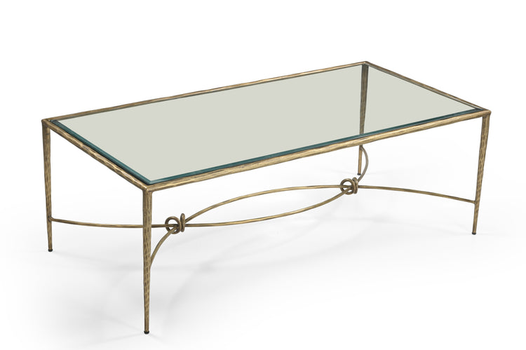 COFFEE TABLE WITH GLASS TOP