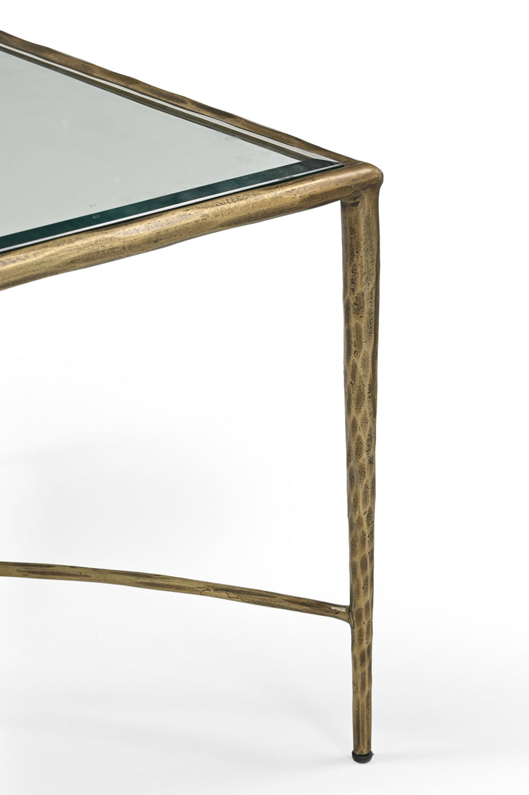 COFFEE TABLE WITH GLASS TOP