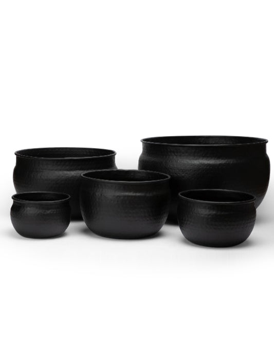 Black Metal Planters