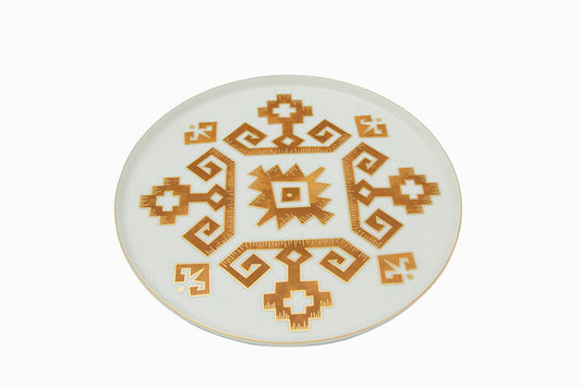 ARABESQUE Yellow Dinner Plate