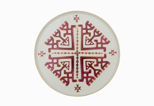 ARABESQUE Red Dinner Plate