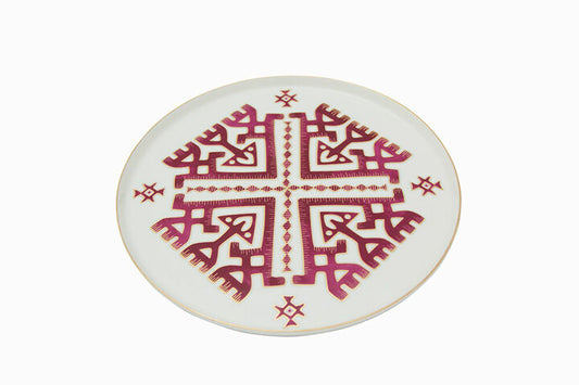 ARABESQUE Red Dinner Plate