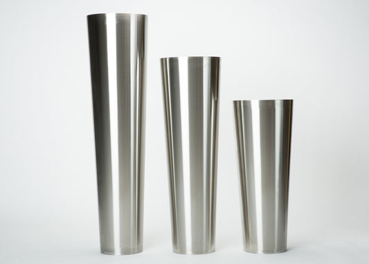 Silver Stainless Steel Planters.