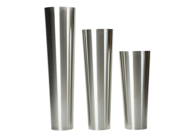 Silver Stainless Steel Planters.