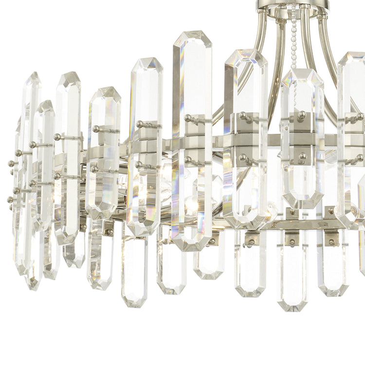 Bolton 12 Light Polished Nickel Chandelier
