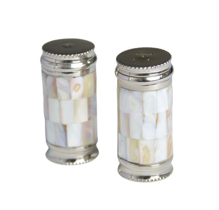 Mother of Pearl Salt & Pepper Shaker Set of 2