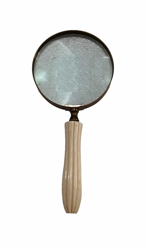 Bone Inlay Magnifying Glass with Deep Lines