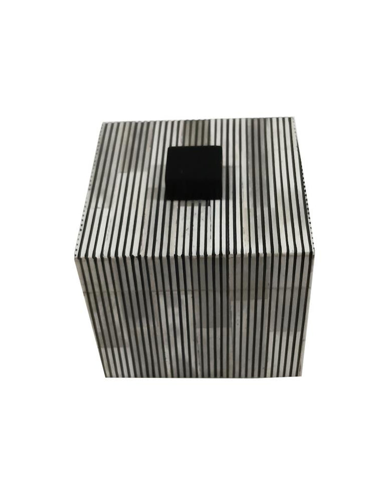 B&W Bone Inlay Box