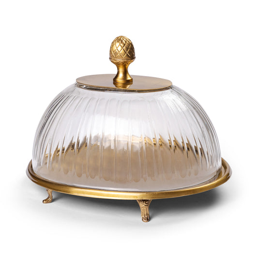 Cake Stand with Glass Dome - B