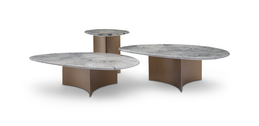 Patagonia Natural Marble top Side Table