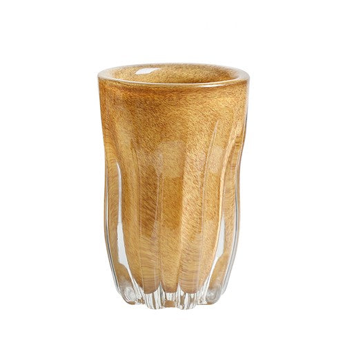 Glass Vase - Streamlined Bottle Coffee - A