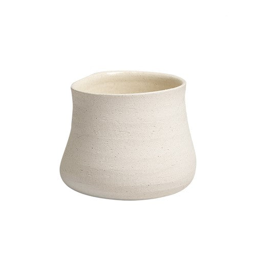 Pottery Vase - Sand Surface White B