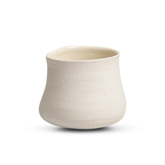 Pottery Vase - Sand Surface White B
