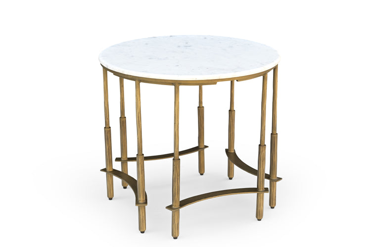 Pierre Iron Side Table w/ Marble Top - II