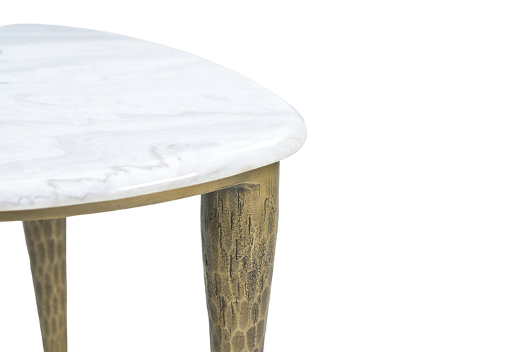 Volakas Marble Side Tables