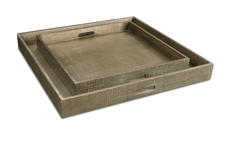 Seal Faux Raffia Tray