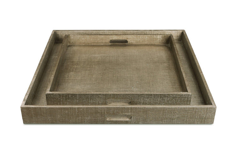 Seal Faux Raffia Tray