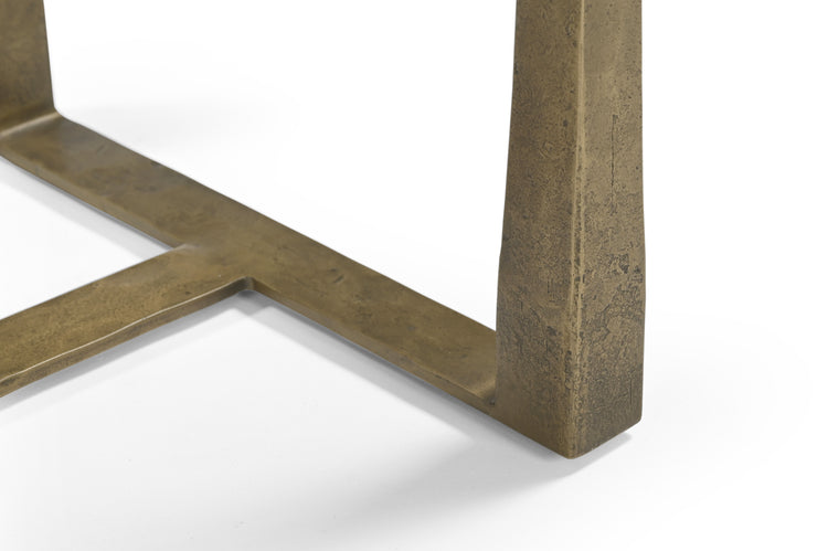 IRON SIDE TABLE WITH MARBEL TOP