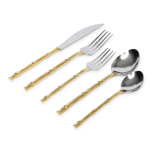 Cutlery (Shiny Gold Handle) Set of 5