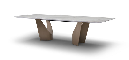 Picasso Natural Marble Top Dining Table - II