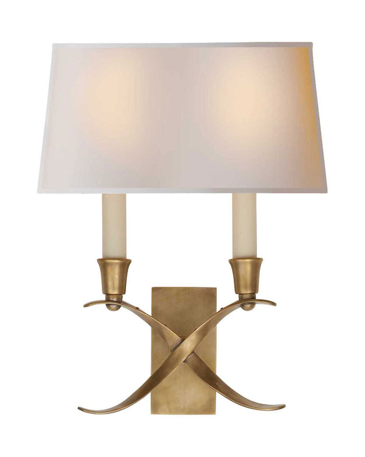 Cross Bouillotte Small Sconce Wall Lamp