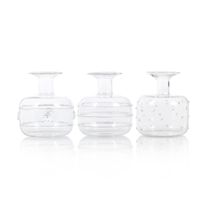 Unique Glass Vases (Set of 3 pcs)