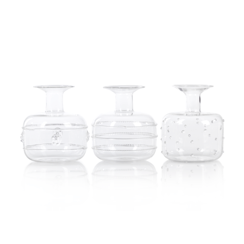 Unique Glass Vases (Set of 3 pcs)