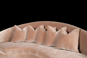 Velvet Curved Sofa - Different Color Options