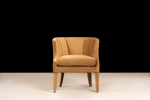 Almond Velvet Chair