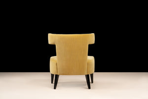 Mustard Yellow Velvet Accent Chair
