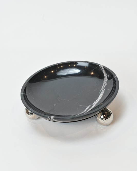 Black Marble Serving Bowl