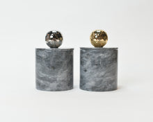 Load image into Gallery viewer, Grey Marble Nut Bowl with Cover
