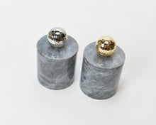 Load image into Gallery viewer, Grey Marble Nut Bowl with Cover
